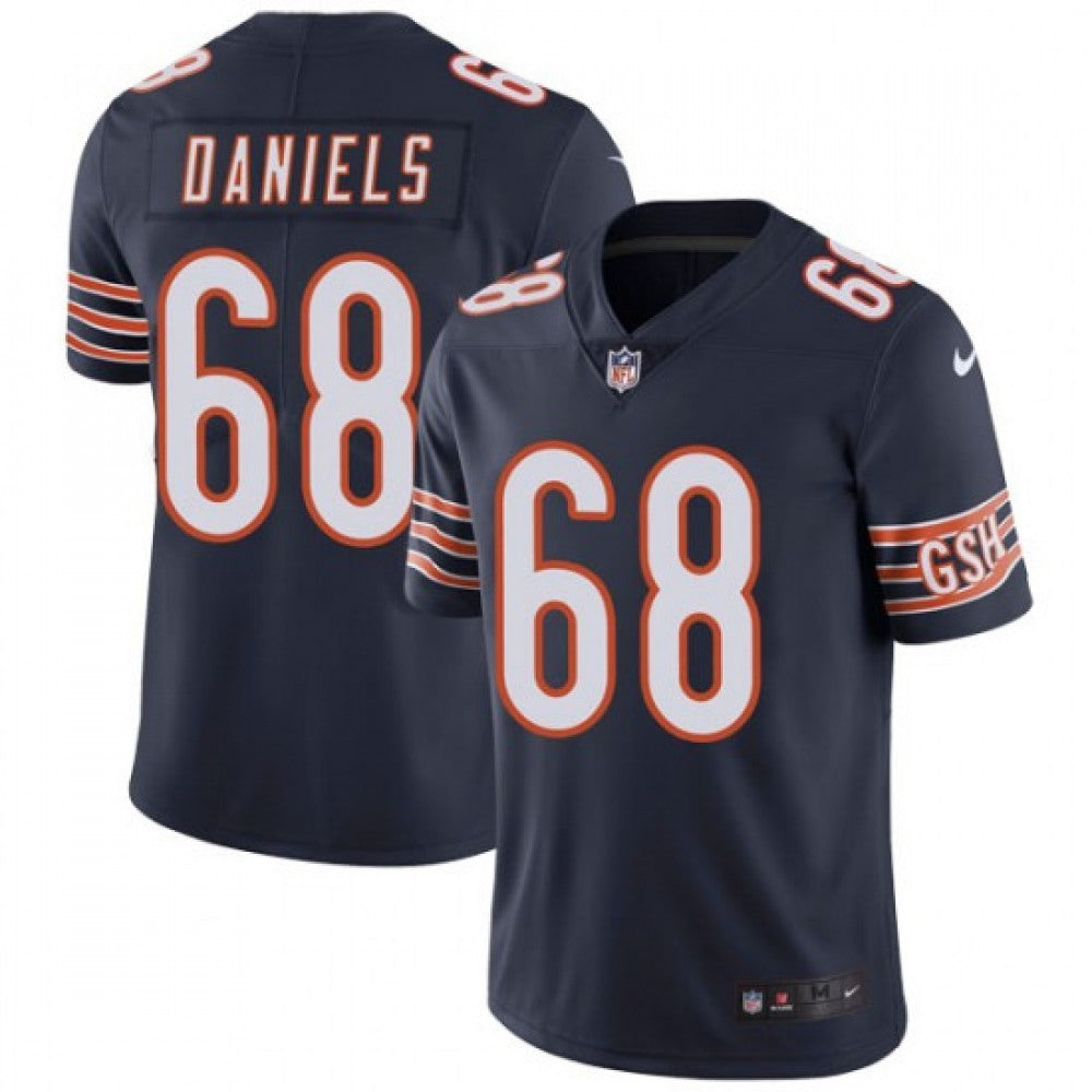 Men's Chicago Bears #68 James Daniels Navy Blue Vapor Untouchable Limited Stitched NFL Jersey 