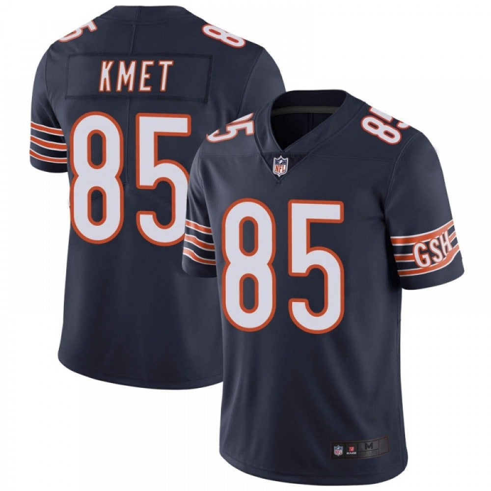 Men's Chicago Bears #85 Cole Kmet Navy Vapor untouchable Limited Stitched Jersey 