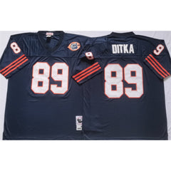 Men's Chicago Bears #89 DITKA Navy Limited Stitched Jersey 