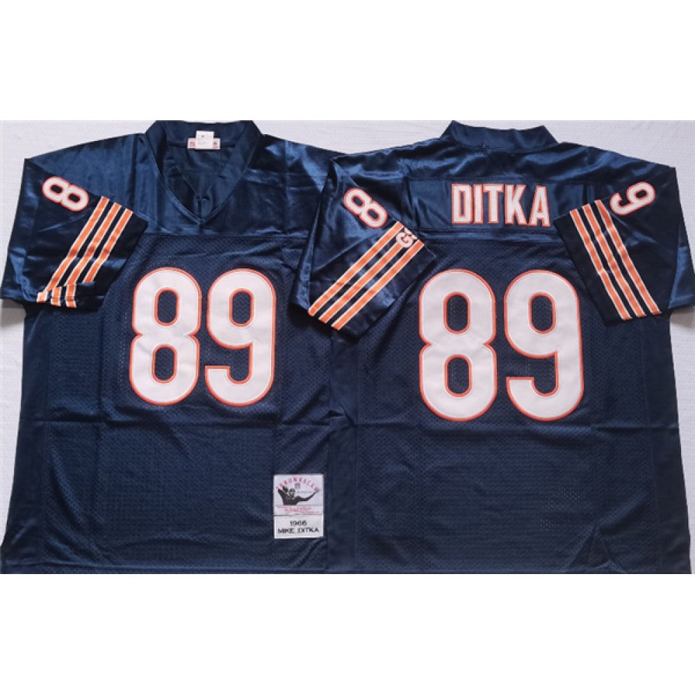 Men's Chicago Bears #89 DITKA Navy Limited Stitched Jersey 