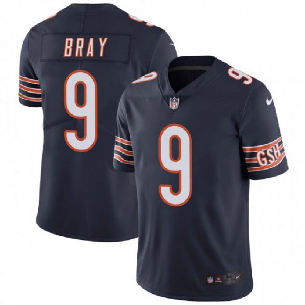 Men's Chicago Bears #9 Tyler Bray Navy Blue Vapor Untouchable Limited Stitched NFL Jersey 