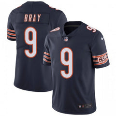 Men's Chicago Bears #9 Tyler Bray Navy Blue Vapor Untouchable Limited Stitched NFL Jersey 