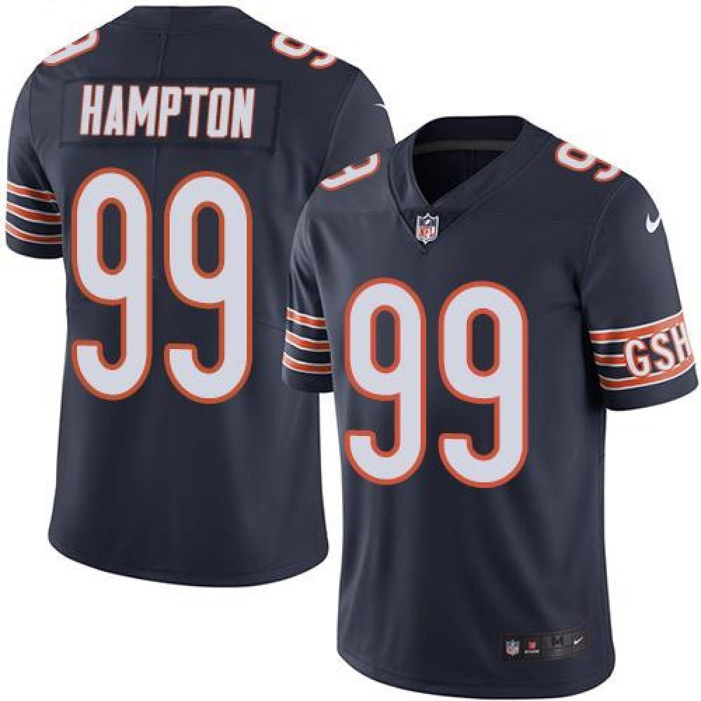 Bears #99 Dan Hampton Navy Blue Men's Stitched NFL Limited Rush Jersey 