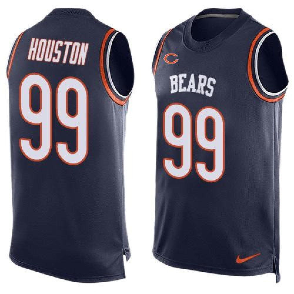 Bears #99 Lamarr Houston Navy Blue Team Color Men's Stitched NFL Limited Tank Top Jersey 
