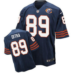 Bears #89 Mike Ditka Navy Blue Throwback Men's Stitched NFL Elite Jersey 