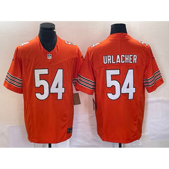 Men's Chicago Bears #54 Brian Urlacher Orange 2023 F.U.S.E. Vapor Untouchable Limited Stitched Football Jersey 