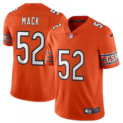 Men's Chicago Bears #52 Khalil Mack Orange Vapor Untouchable NFL Limited Stitched Jersey 