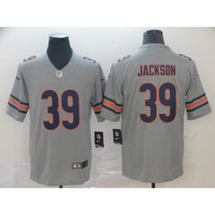 Men's Chicago Bears #39 Eddie Jackson Silver Inverted Legend Stitched NFL Jersey 