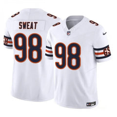 Men's Chicago Bears #98 Montez Sweat White 2023 F.U.S.E. Vapor Stitched Football Jersey 