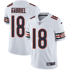 Men's Chicago Bears #18 Taylor Gabriel White Vapor Untouchable Limited Stitched NFL Jersey 