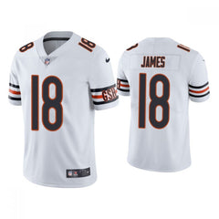 Men's Chicago Bears #18 Jesse James White Vapor untouchable Limited Stitched Jersey 