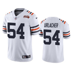 Men's Chicago Bears #54 Brian Urlacher White 2019 100th Season Limited Stitched NFL Jersey 