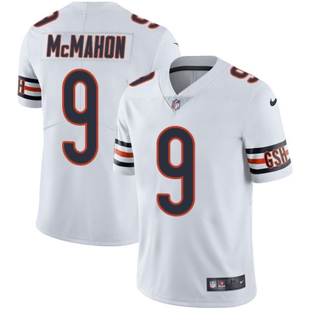 Men's Chicago Bears #9 Jim McMahon White Vapor untouchable Limited Stitched Jersey 