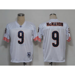 Mitchell and Ness Bears #9 Jim McMahon White Small No. Stitched NFL Jersey 