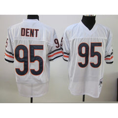 Mitchell and Ness Bears #95 Richard Dent White Stitched NFL Jersey 