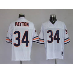 Mitchell & Ness Bears #34 Walter Payton White Stitched Throwback NFL Jersey 