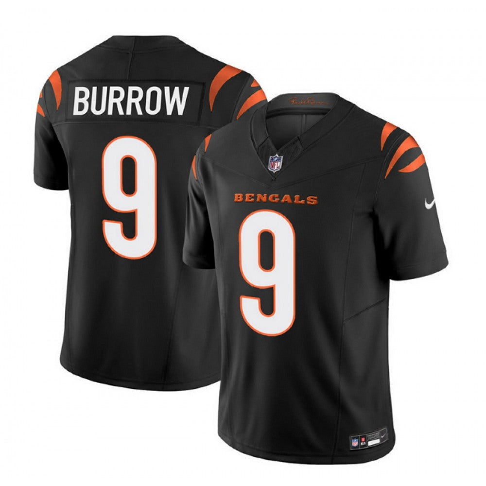 Men's Cincinnati Bengals #9 Joe Burrow Black 2023 F.U.S.E. Vapor Untouchable Limited Stitched Jersey 