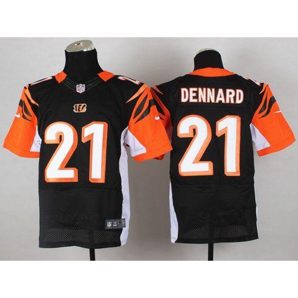 Bengals #21 Darqueze Dennard Black Team Color Men's Stitched NFL Elite Jersey 
