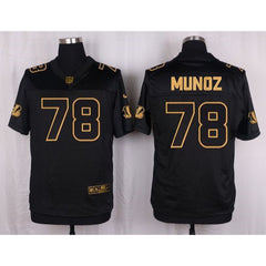 Bengals #78 Anthony Munoz Black Men's Stitched NFL Elite Pro Line Gold Collection Jersey 