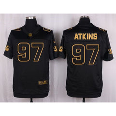 Bengals #97 Geno Atkins Black Men's Stitched NFL Elite Pro Line Gold Collection Jersey 