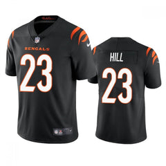 Men's Cincinnati Bengals #23 Daxton Hill Black Vapor Untouchable Limited Stitched Jersey 