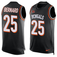 Bengals #25 Giovani Bernard Black Team Color Men's Stitched NFL Limited Tank Top Jersey 