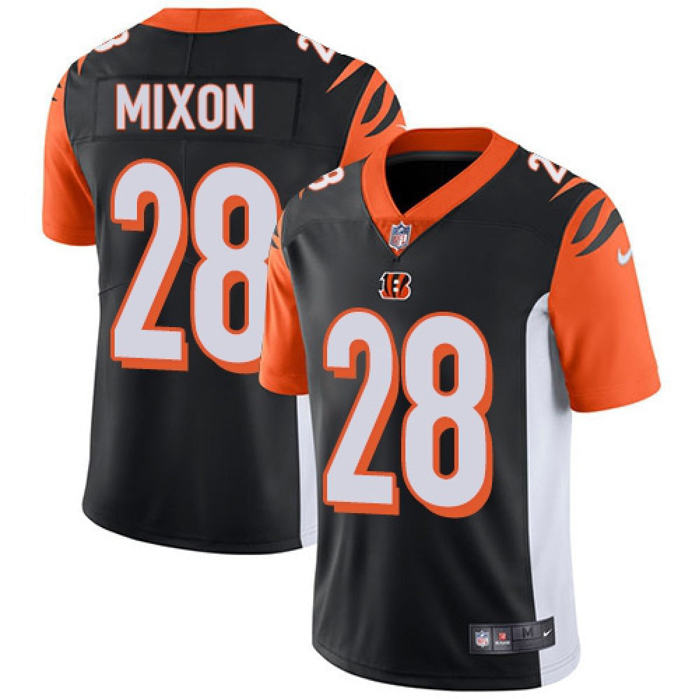 Men's Cincinnati Bengals #28 Joe Mixon Black Team Color Stitched NFL Vapor Untouchable Limited Jersey 