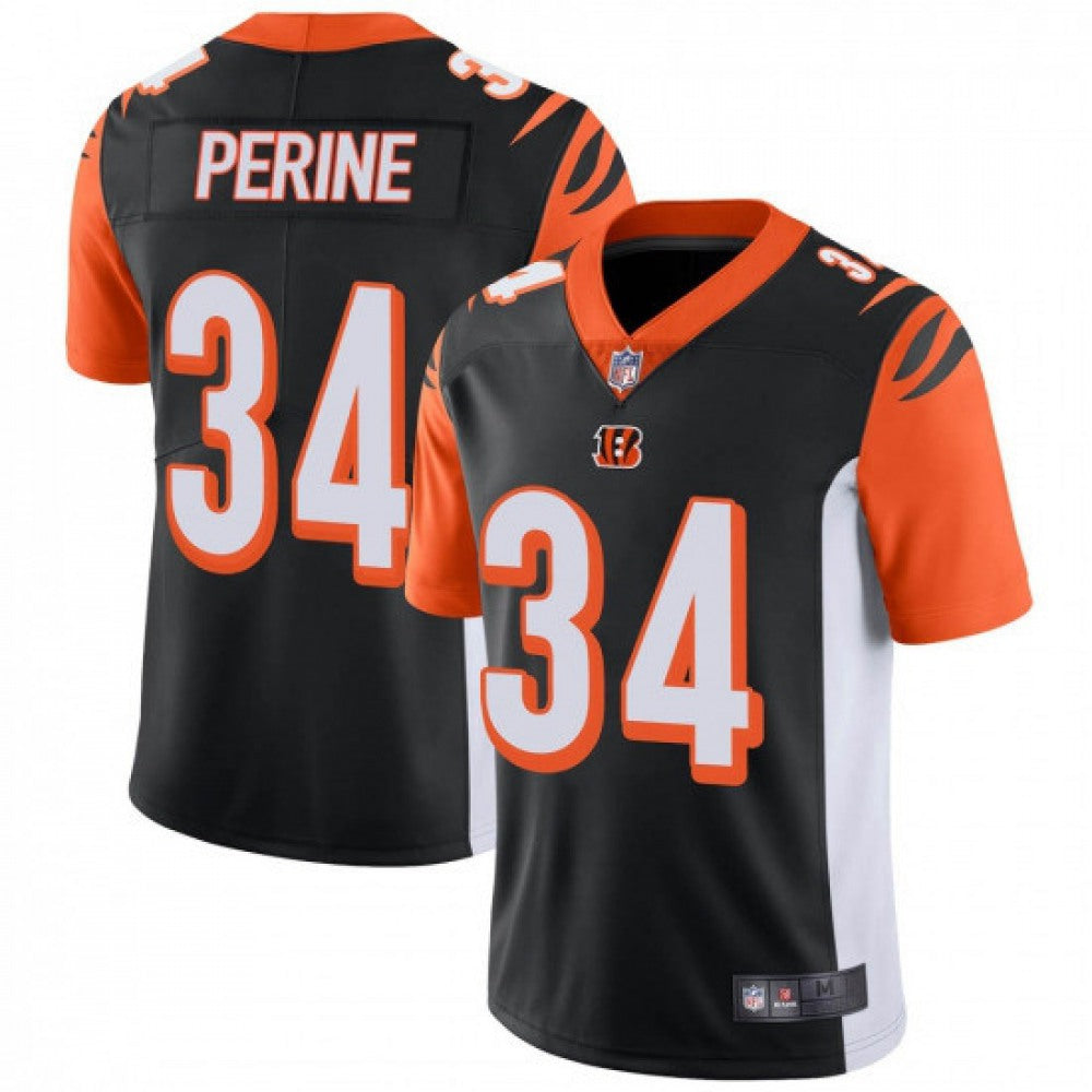 Men's Cincinnati Bengals #34 Samaje Perine Black Vapor Untouchable Limited Stitched Jersey 