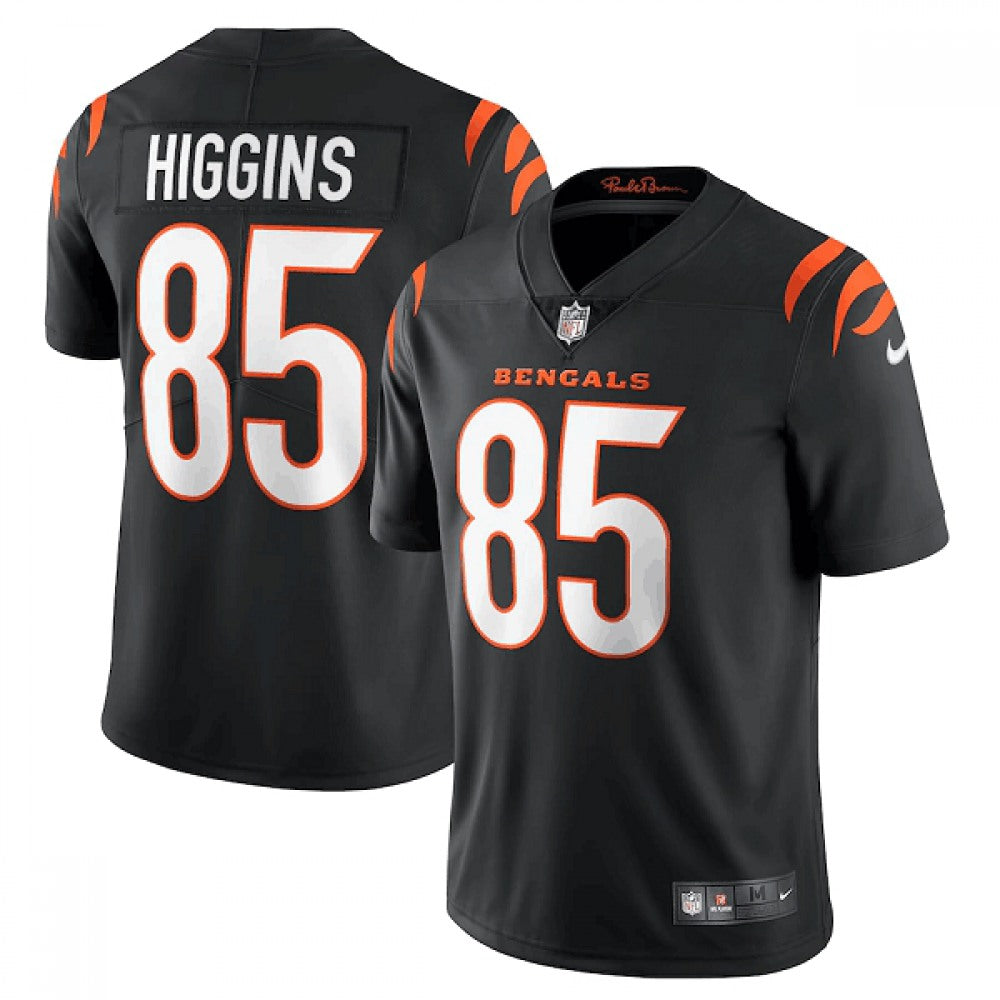 Men's Cincinnati Bengals #85 Tee Higgins 2021 New Black Vapor Untouchable Limited Stitched Jersey 