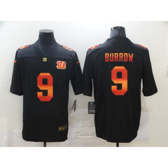 Men's Cincinnati Bengals #9 Joe Burrow 2020 Black Fashion Limited Stitched Jersey 