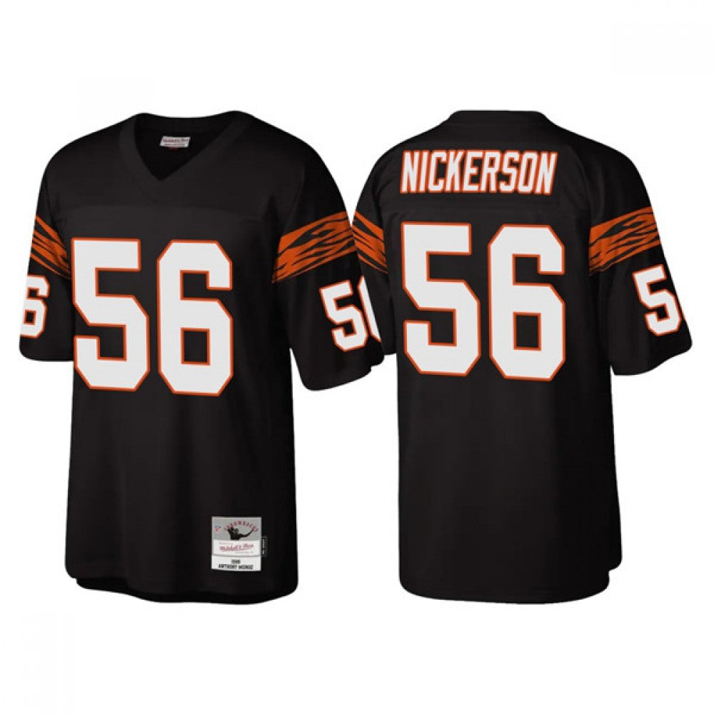Men's Cincinnati Bengals #56 Hardy Nickerson Black Throwback Legacy Stitched Jersey 