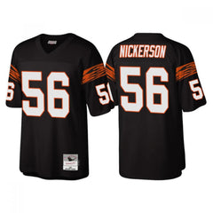 Men's Cincinnati Bengals #56 Hardy Nickerson Black Throwback Legacy Stitched Jersey 