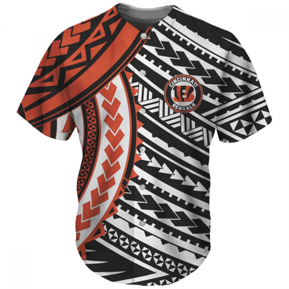 Men's Cincinnati Bengals Orange/White Baseball Jersey 