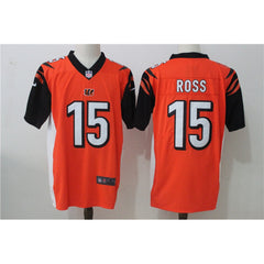 Men's Cincinnati Bengals #15 John Ross Orange Stitched NFL Vapor Untouchable Limited Jersey 
