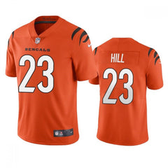 Men's Cincinnati Bengals #23 Daxton Hill Orange Vapor Untouchable Limited Stitched Jersey 