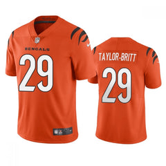 Men's Cincinnati Bengals #29 Cam Taylor-Britt Orange Vapor Limited Stitched Football Jersey 