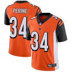 Men's Cincinnati Bengals #34 Samaje Perine Orange Vapor Untouchable Limited Stitched Jersey 