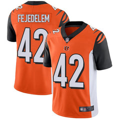 Men's Cincinnati Bengals #42 Clayton Fejedelem Orange Team Color Stitched NFL Vapor Untouchable Limited Jersey 