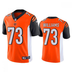 Men's Cincinnati Bengals #73 Jonah Williams Orange Vapor Untouchable Limited Stitched Jersey 