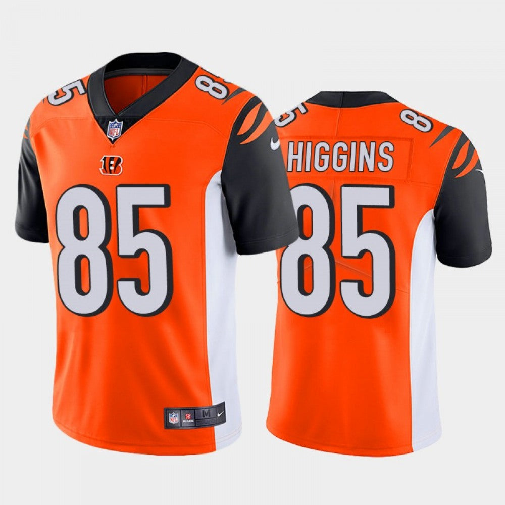 Men's Cincinnati Bengals #85 Tee Higgins Orange Vapor Untouchable Limited Stitched NFL Jersey 