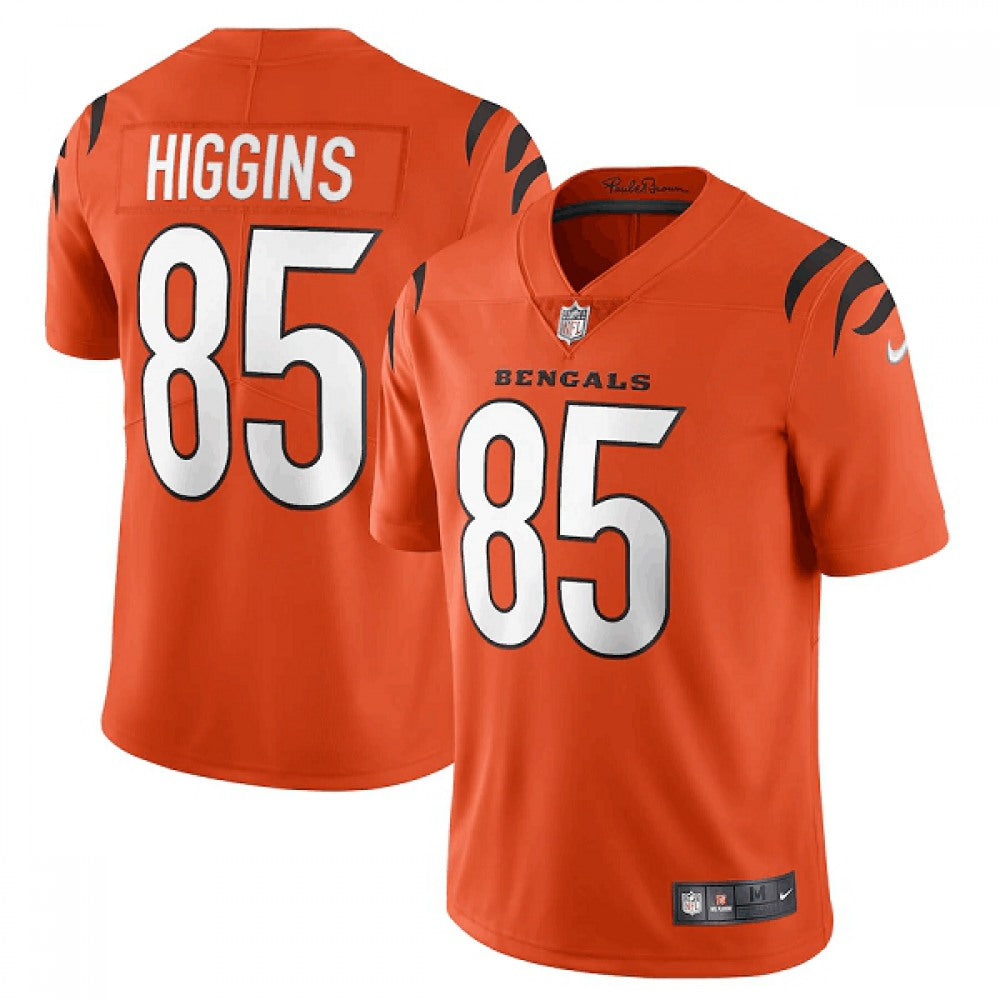Men's Cincinnati Bengals #85 Tee Higgins 2021 New Orange Vapor Untouchable Limited Stitched Jersey 
