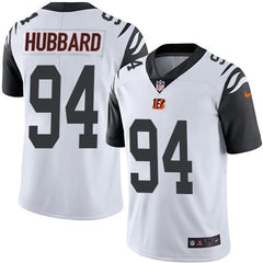 Men's Cincinnati Bengals #94 Sam Hubbard White Color Rush Stitched Jersey 