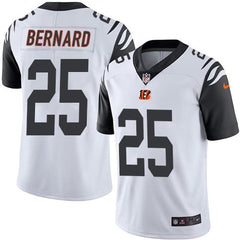 Bengals #25 Giovani Bernard White Men's Stitched NFL Limited Rush Jersey 