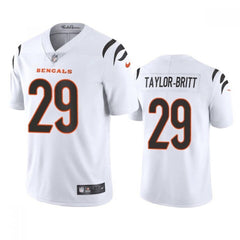Men's Cincinnati Bengals #29 Cam Taylor-Britt White Vapor Limited Stitched Football Jersey 