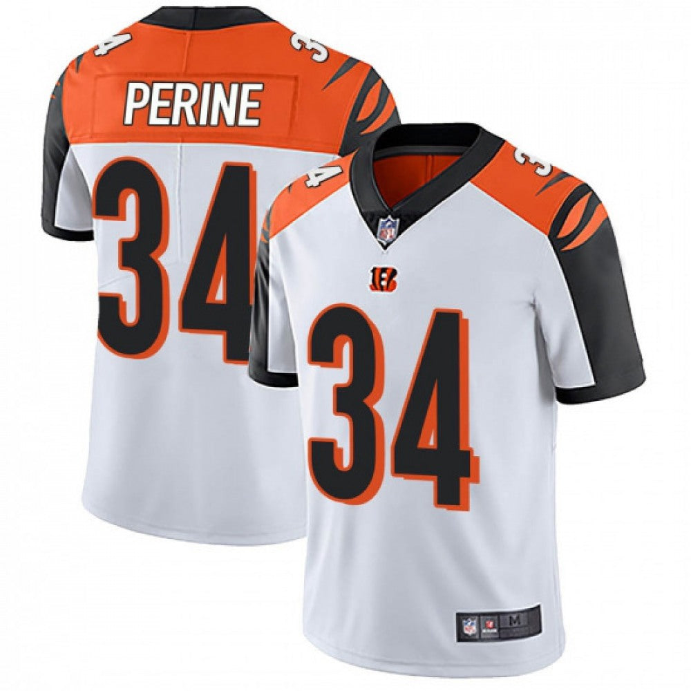 Men's Cincinnati Bengals #34 Samaje Perine White Vapor Untouchable Limited Stitched Jersey 