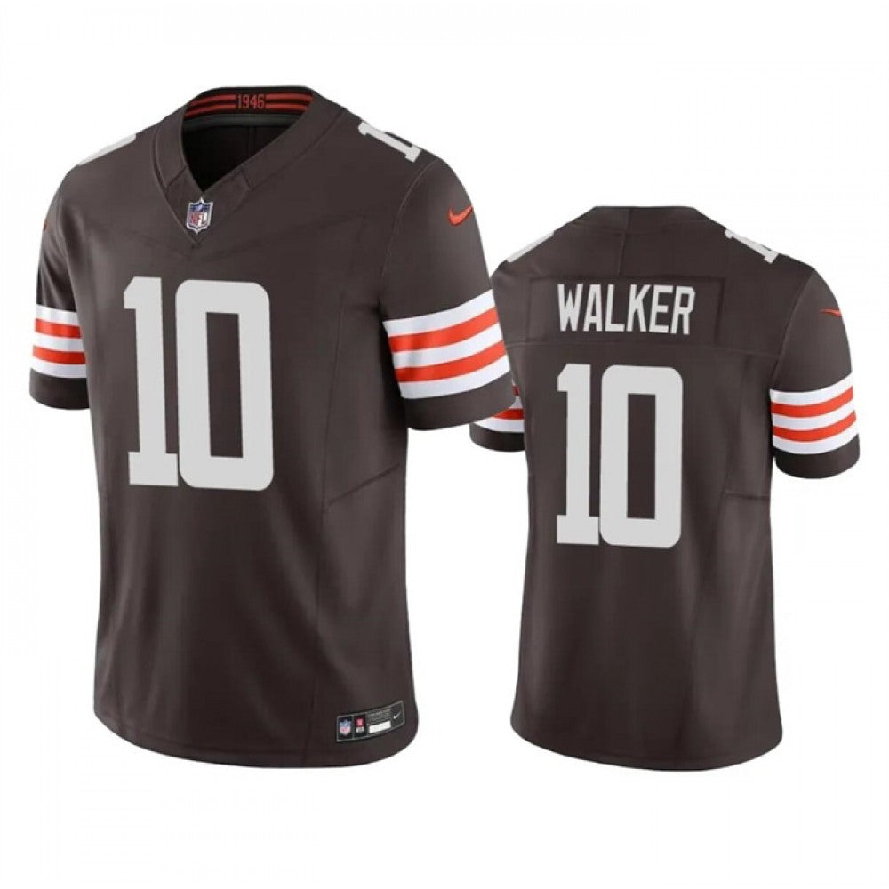 Men's Cleveland Browns #10 P.J. Walker Brown 2023 F.U.S.E. Vapor Untouchable Limited Stitched Jersey 