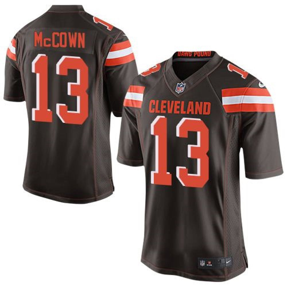 Browns #13 Josh McCown Brown Team Color Men's Stitched NFL New Elite Jersey 