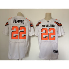 Men's Cleveland Browns #22 Jabrill Peppers White Stitched NFL New Elite Jersey 