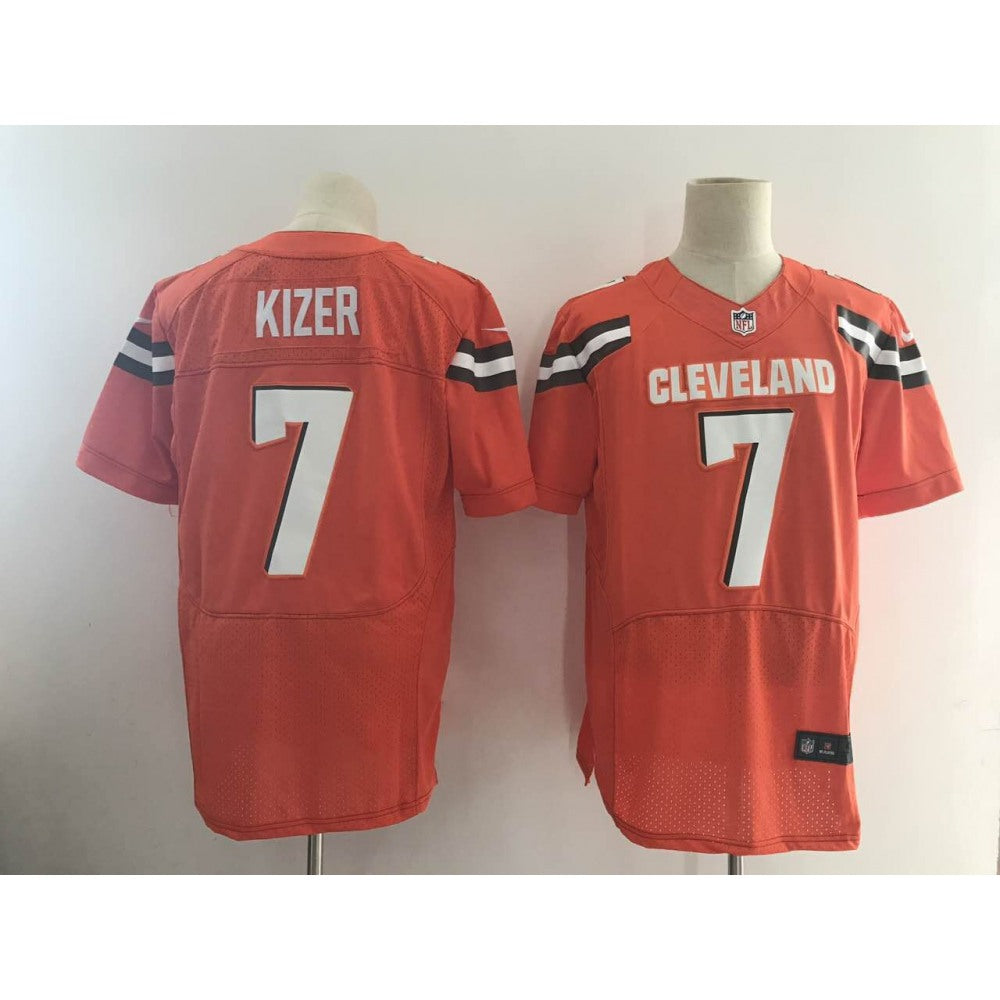 Men's Cleveland Browns #7 DeShone Kizer Orange Alternate Stitched NFL New Elite Jersey 