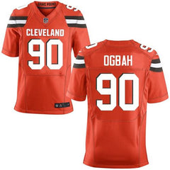Browns #90 Emmanuel Ogbah Orange Alternate Men's Stitched NFL New Elite Jersey 